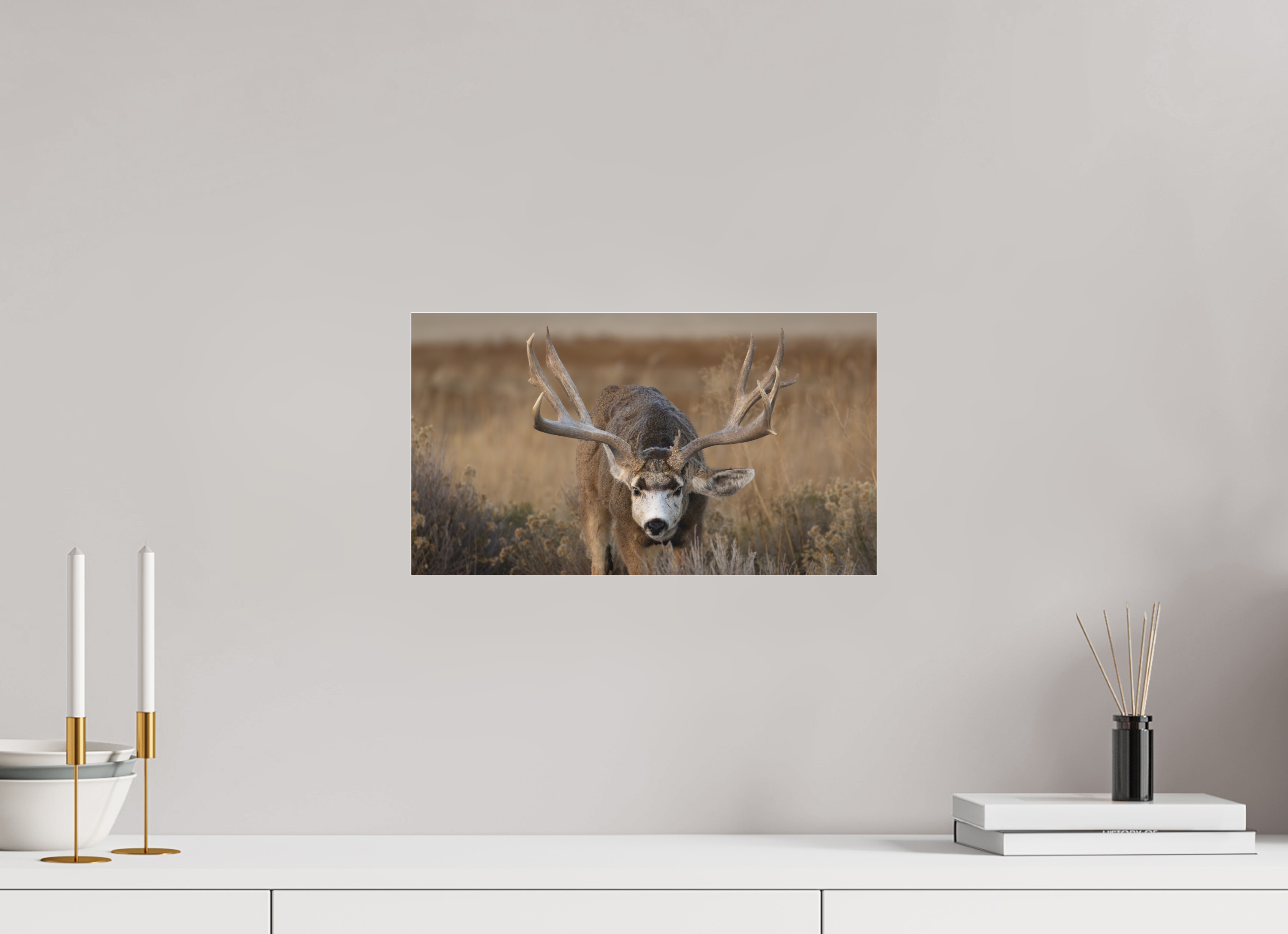 16 x 9″, Photo Print Under Matte Acrylic Glass Old Warrior #1