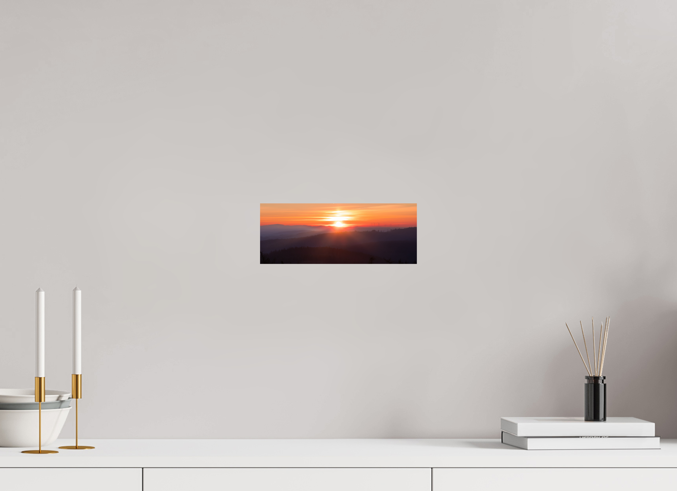10.4 x 4″, Photo Print On Fuji Crystal DP II Paper Fire Over Forests