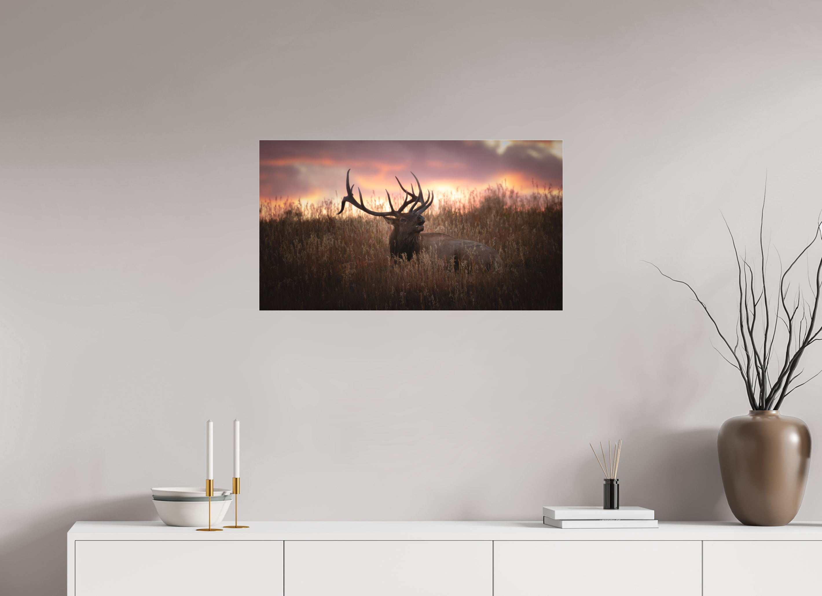 32 x 18″, Photo Print Under Matte Acrylic Glass The King's Throne