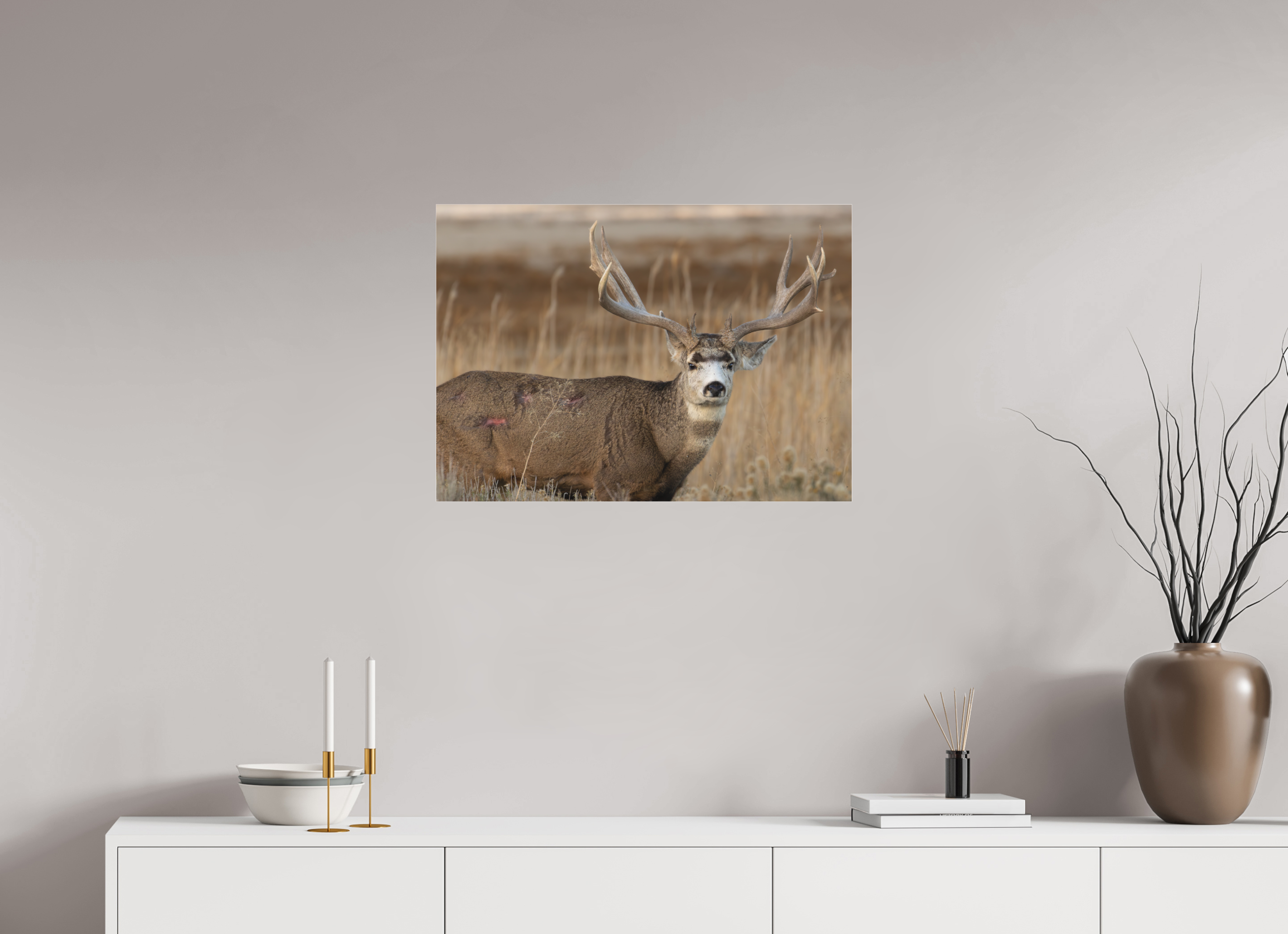 28 x 20″, Photo Print Under Matte Acrylic Glass Old Warrior #2