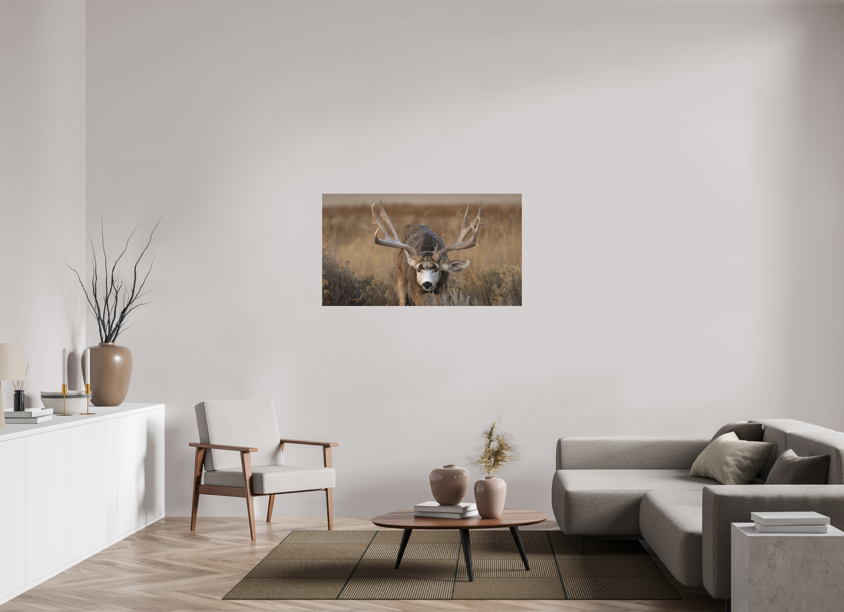 49 x 27.6″, Photo Print Under Matte Acrylic Glass Old Warrior #1