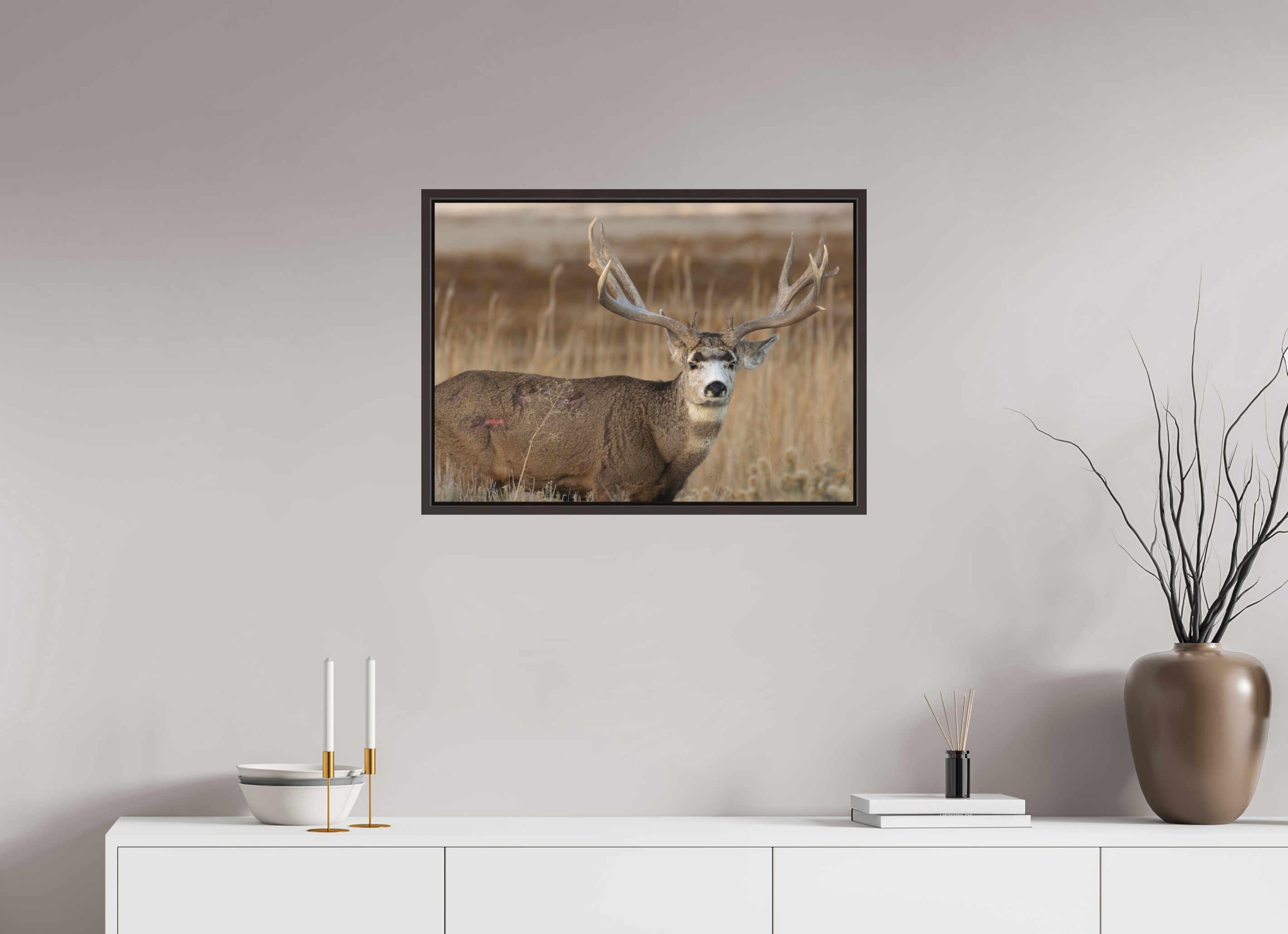 28 x 20″, Floater Frame Matte Old Warrior #2