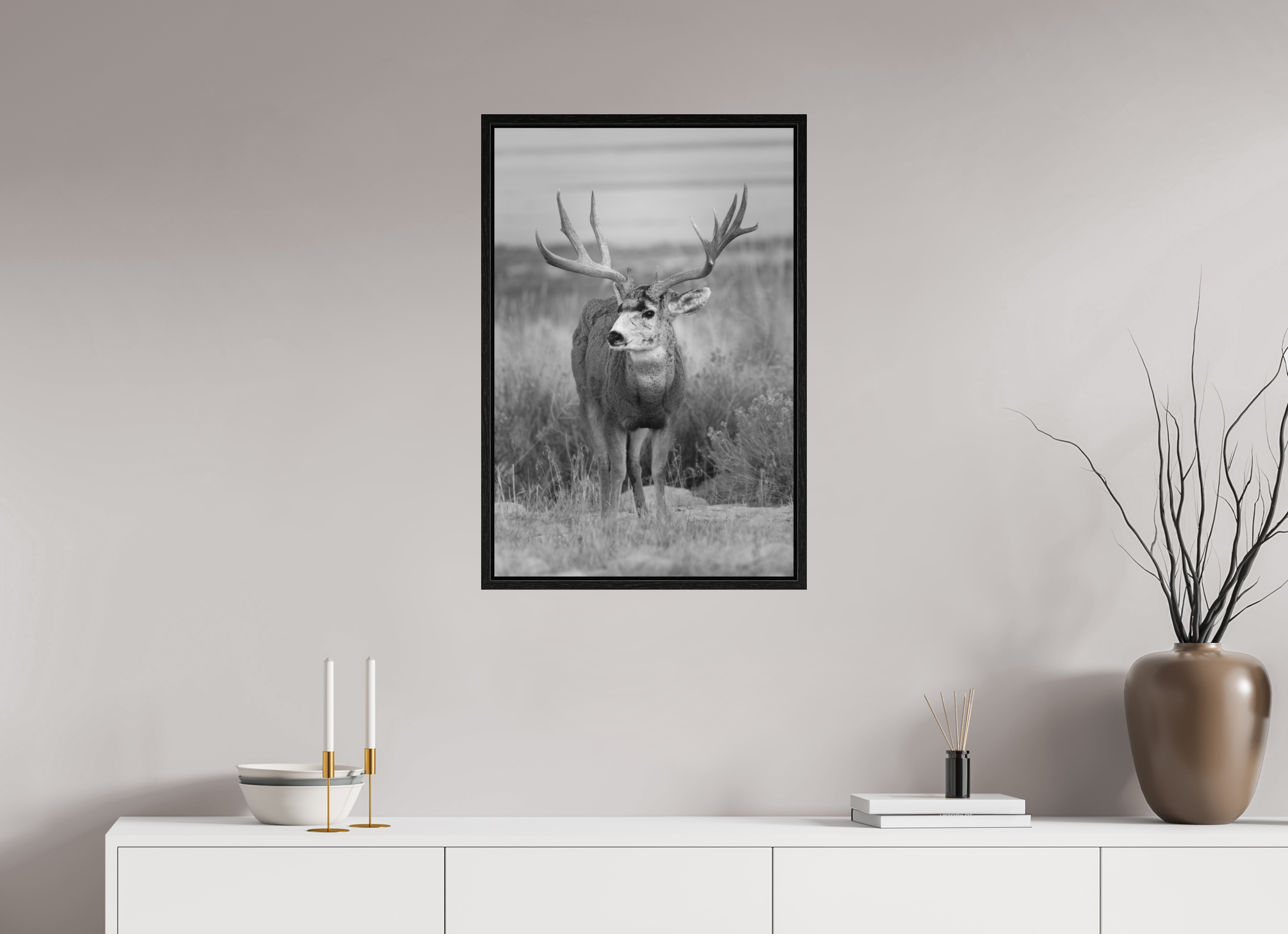 20 x 30″, Floater Frame Ilford B&W Old Warrior #3