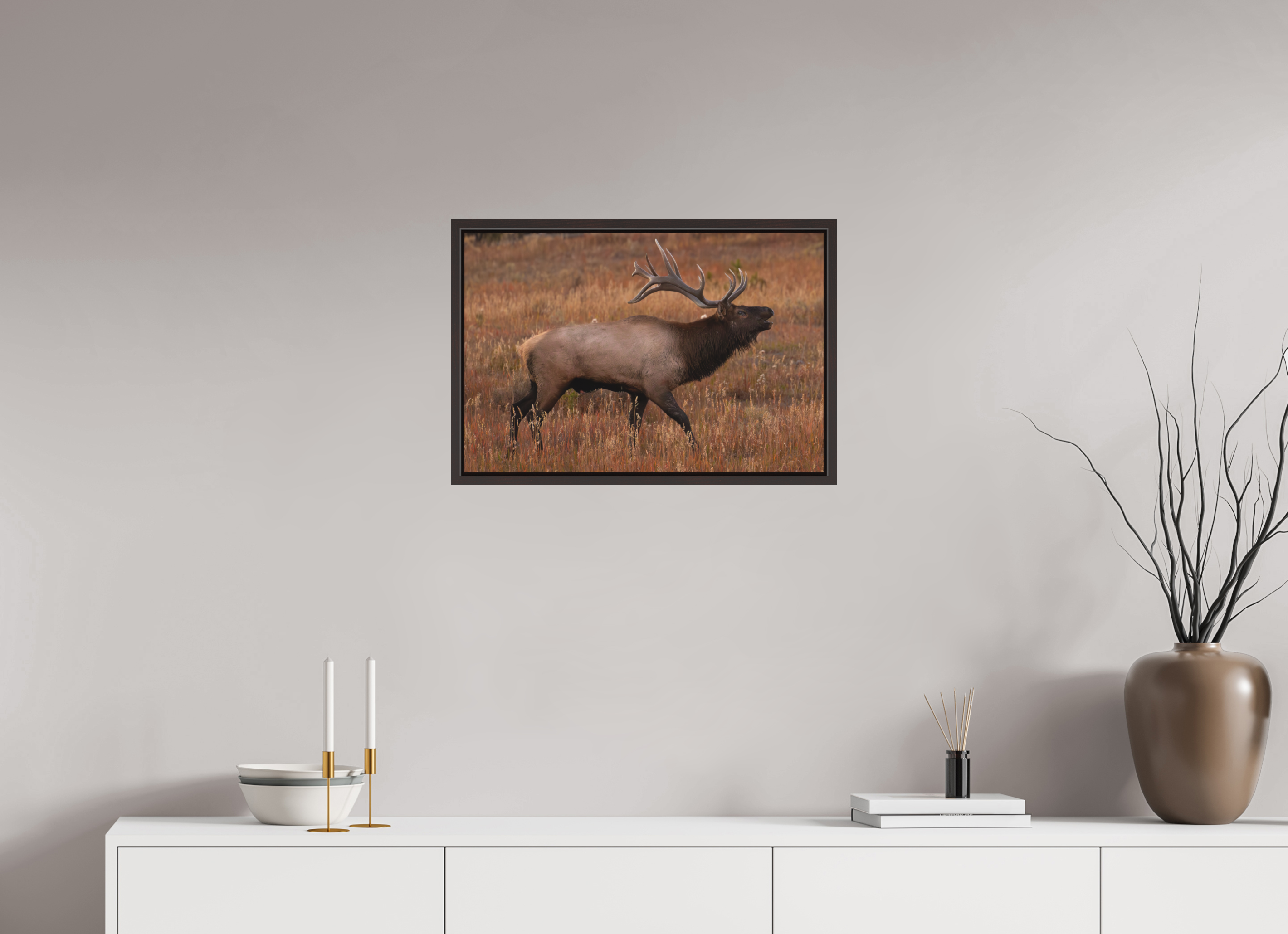 24 x 16″, Floater Frame Matte Fall Royalty