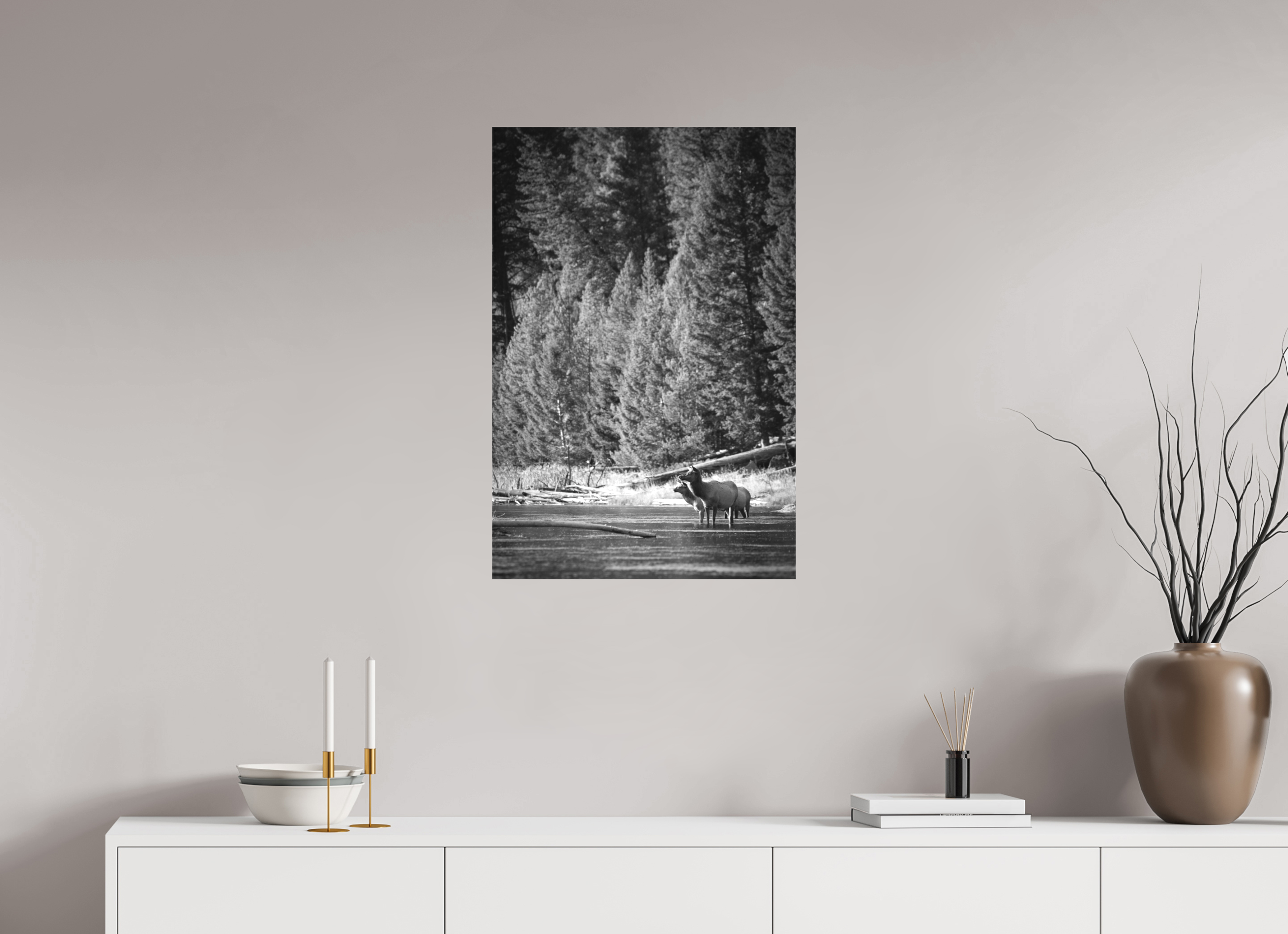 20 x 30″, Matte Canvas Stretcher River Refuge