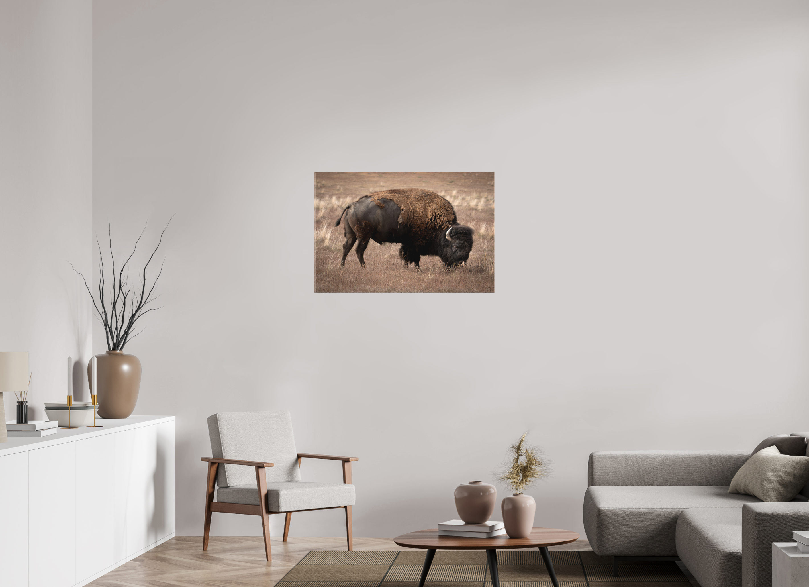 36 x 24″, Matte Canvas Stretcher Home On The Plains