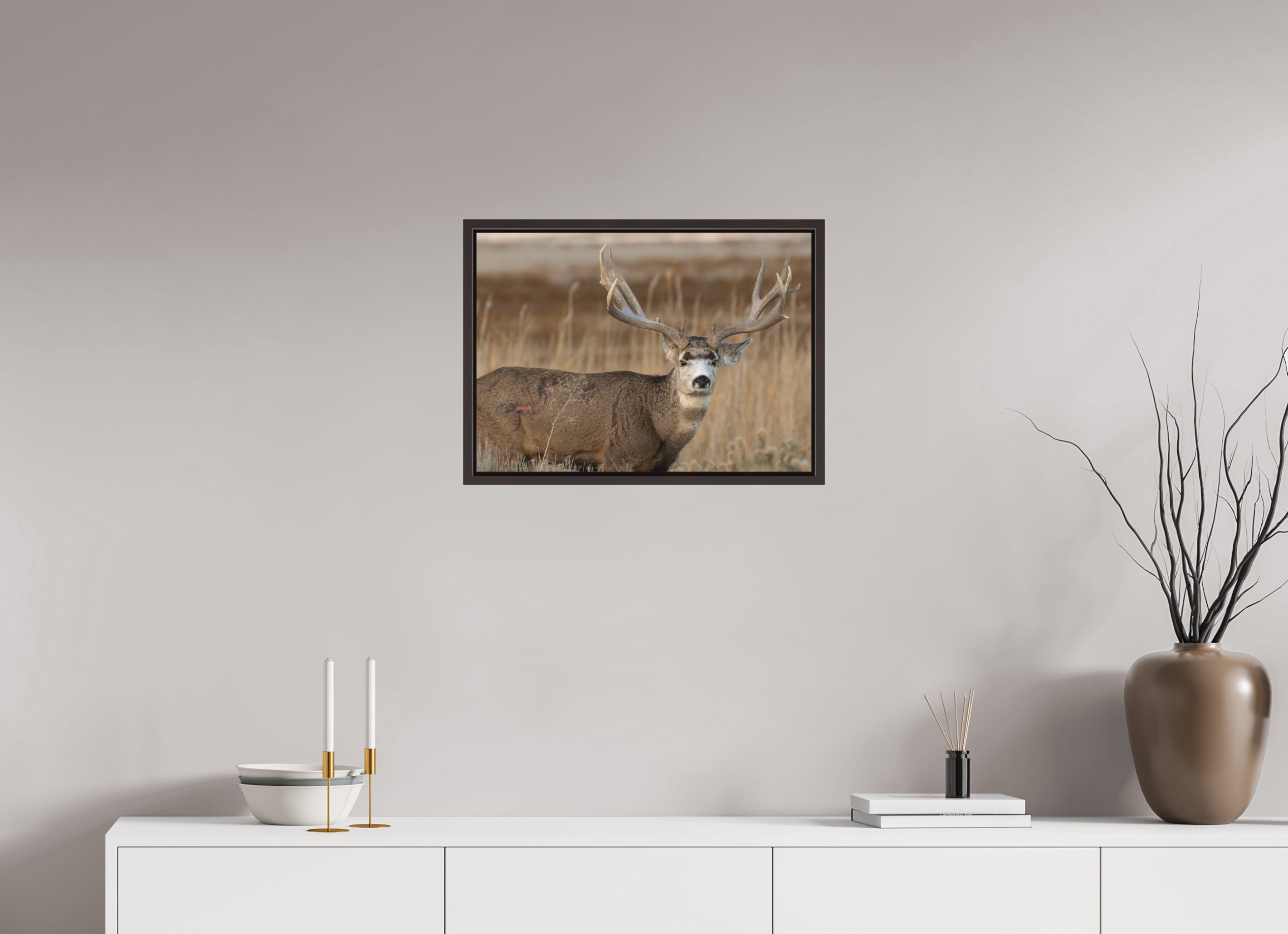 22.4 x 16″, Floater Frame Matte Old Warrior #2