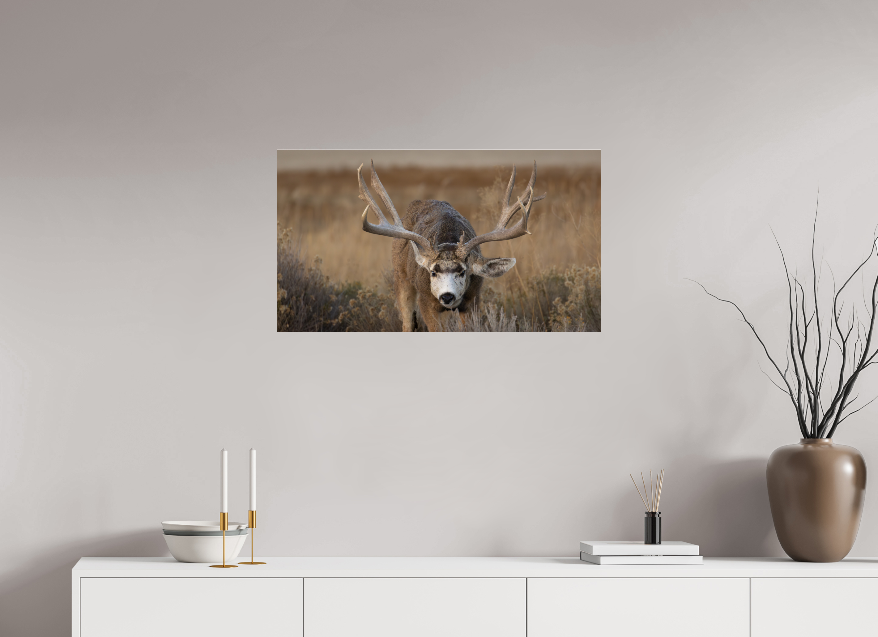 32 x 18″, Photo Print Under Acrylic Glass Old Warrior #1