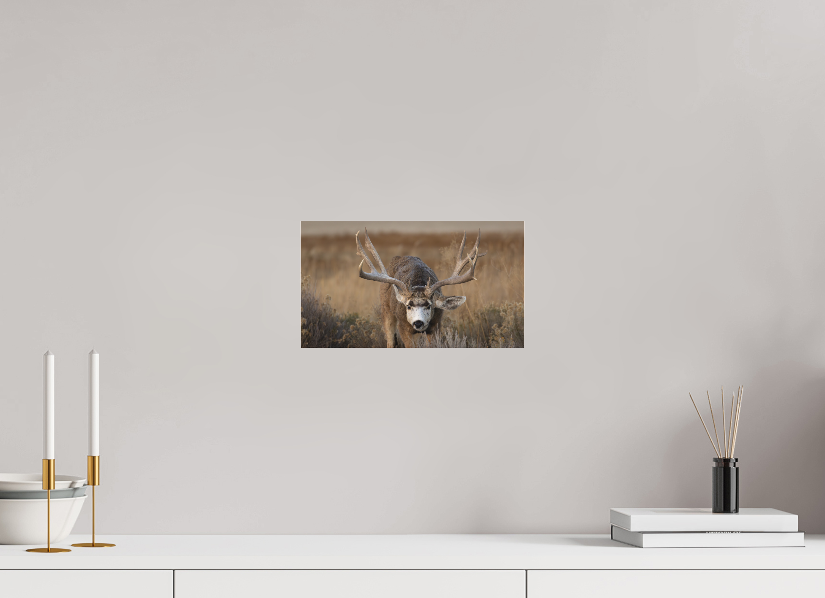 12 x 6.8″, Photo Print Under Matte Acrylic Glass Old Warrior #1