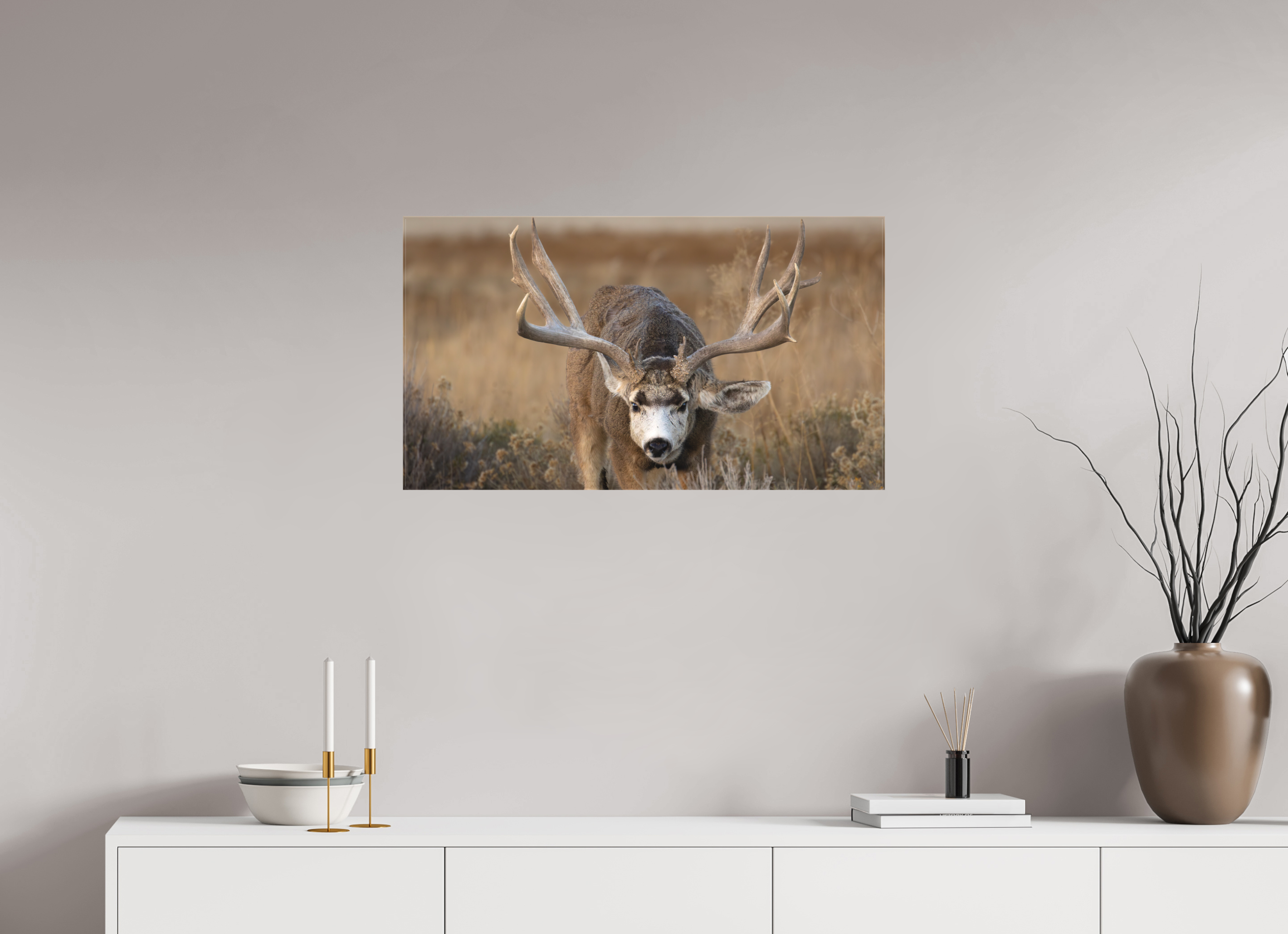 32 x 18″, Matte Canvas Stretcher Old Warrior #1