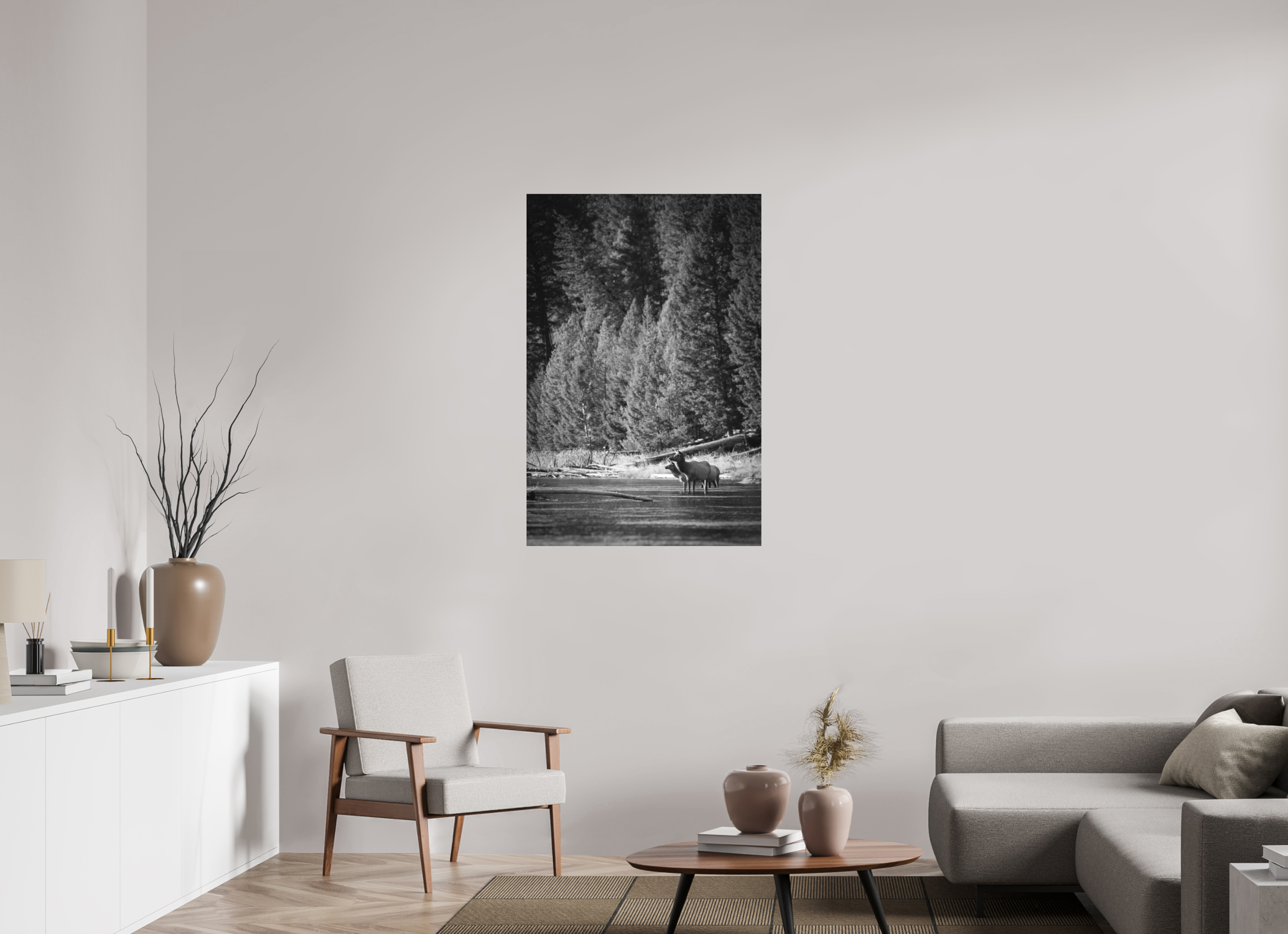30 x 45″, Photo Print On Ilford B&W Paper River Refuge
