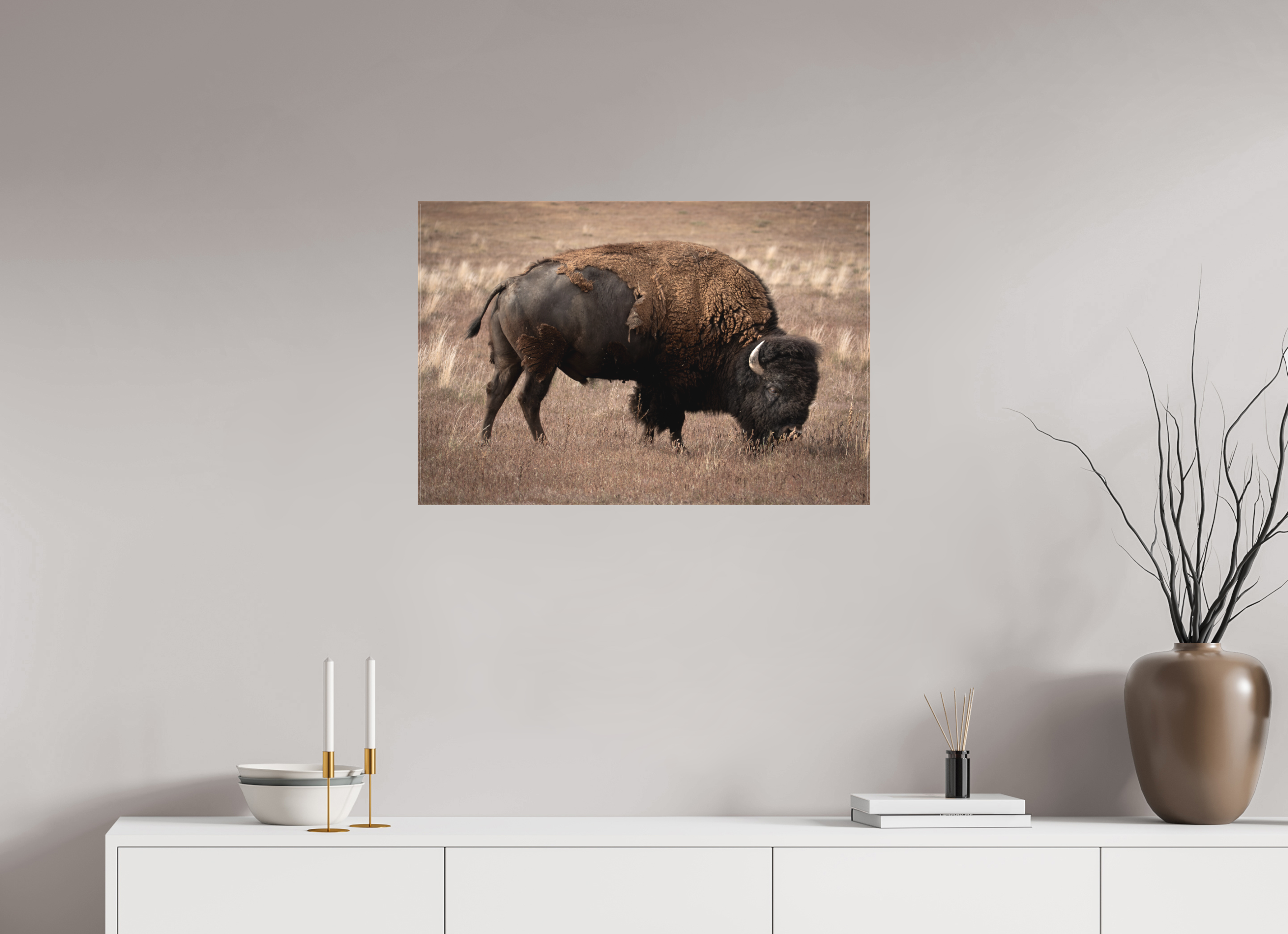 30 x 20″, Matte Canvas Stretcher Home On The Plains